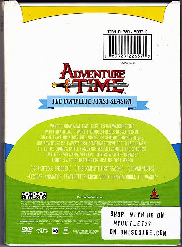 Adventure Time - Complete Season 1 DVD 2012, 2-Disc Set - Very Good