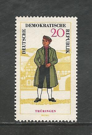 German DDR Hinged Scott #743 Catalog Value $1.45