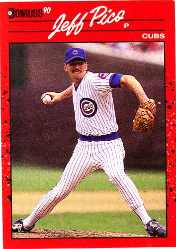 Jeff Pico #585 - Cubs 1990 Donruss Baseball Trading Card