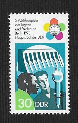 German DDR Hinged Scott #1480 Catalog Value $.65