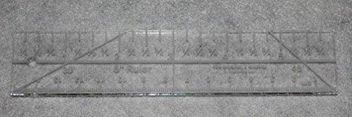6" Mini Ruler Imperial/metric Template 1/4"- Clear Acrylic - Quilting/sewing
