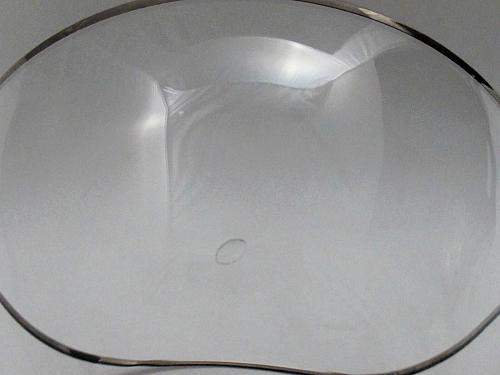 Lenox MONTCLAIR dessert glass platinum band Crystal Made in USA Mt Pleasant PA