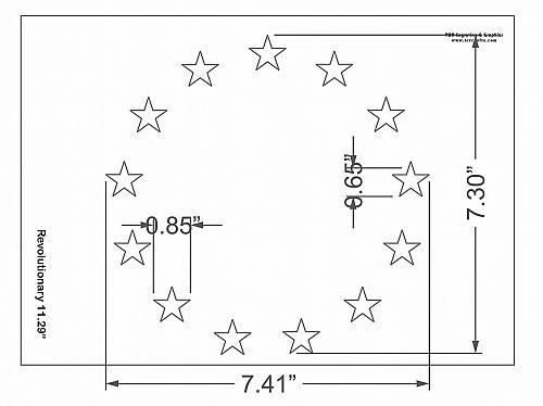 8" x 11.29" G-Spec 13 Star Field Stencil -14 Mil -Painting /Crafts/ Templates