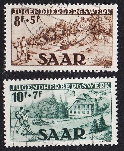 GERMANY Saar [1949] MiNr 0262-63 ( O/used )