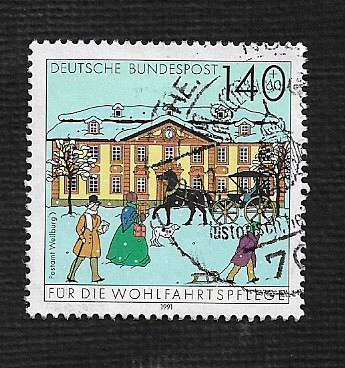 German Used Scott #B719 Catalog Value $2.00