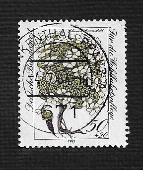 German Used Scott #B611 Catalog Value $.40