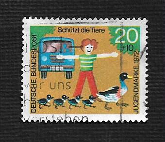 German Used Scott #B481 Catalog Value $.40