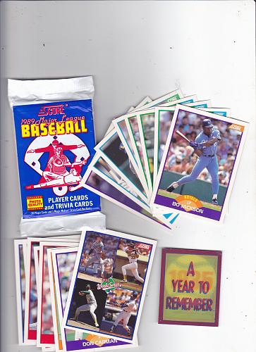 Score 1989 Baseball Cards Factory Sealed Pack