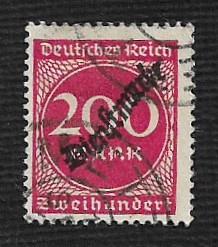 German Used #O25 Catalog Value $1.50