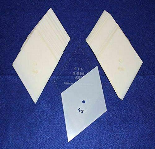 Mylar 4" Side Measured Diamonds 51 Piece Set - Quilting / Sewing Templates