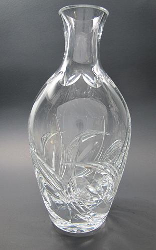 Cut glass carafe / vase 24% lead crystal