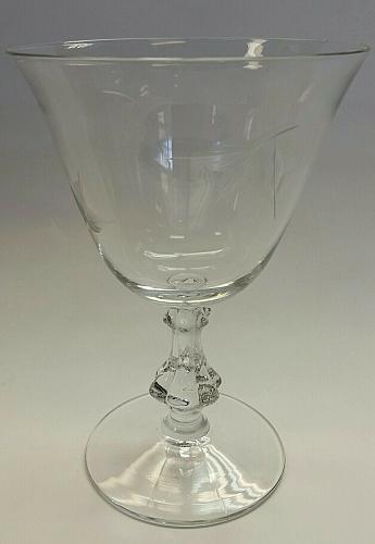BRYCE glass Autumn goblet Crystal Made in USA