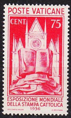 VATIKAN VATICAN [1936] MiNr 0055 ( */mh )