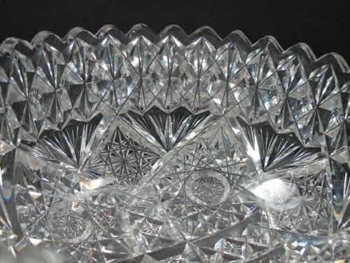 American Brilliant Period hand Cut Glass bowl