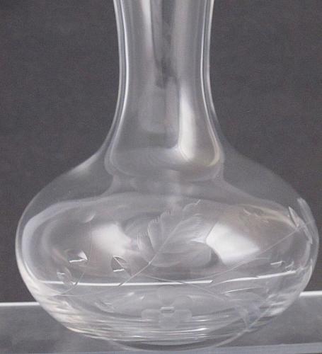 Signed Lenox HAND Cut glass bouquet vase Crystal Made in USA