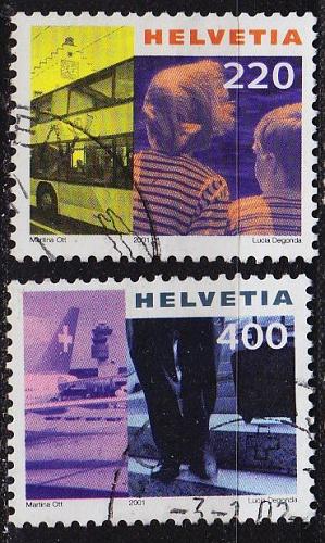 SCHWEIZ SWITZERLAND [2001] MiNr 1751-52 ( O/used )