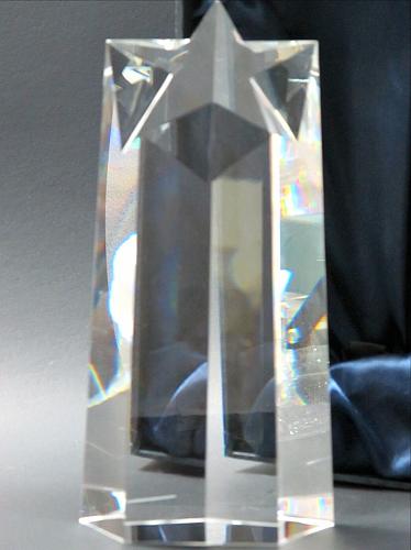 Optical GLASS , Gift crystal / Star award for etching