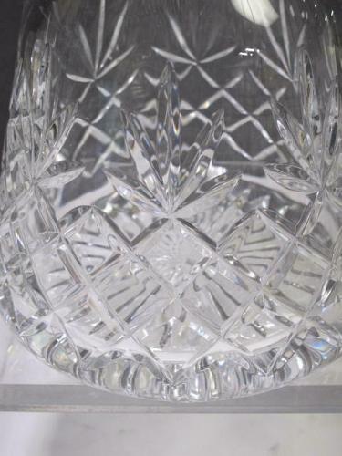 Signed Lenox Cut glass Charleston Crystal decanter Made in USA