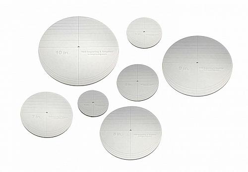 7 Piece Circle Set - No Seam 4" - 10" ~ 1/4" Thick - Long Arm -Multi Use