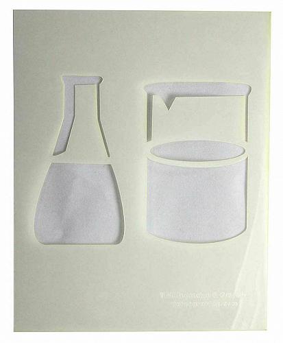 Beaker/Flask/Atom Science Stencils Mylar 2 Pieces of 14 Mil 8" X 10" - Painting