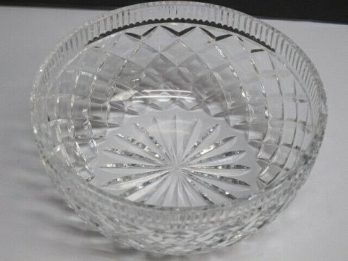 Waterford crystal Signed bowl cut glass Ireland