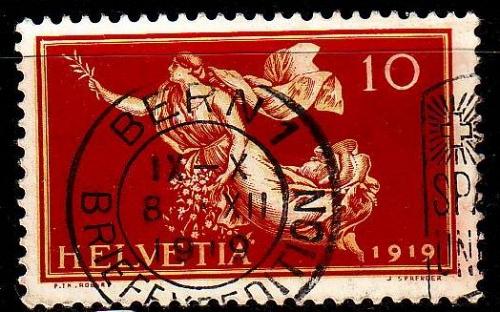 SCHWEIZ SWITZERLAND [1919] MiNr 0147 ( O/used )