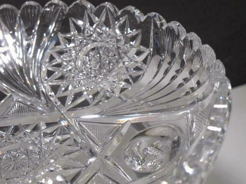 ABP cut glass 3 legged bowl bowl American brilliant
