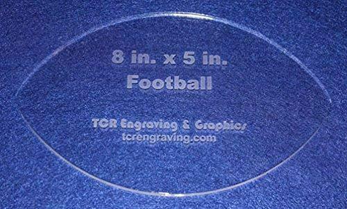 Football Shaped Quilting and Sewing Template- 1/8" or 1/4"