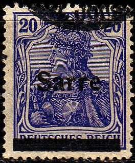 GERMANY Saar [1920] MiNr 0008 I ( O/used )