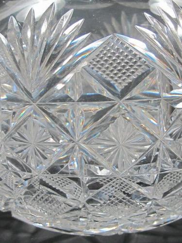 American Brilliant Period Cut Glass Carafe Antique