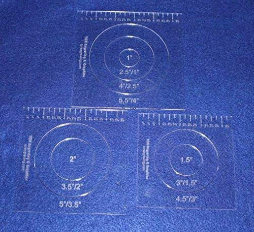 10 Piece Nested Penny Rug Template Set 1/8" Acrylic