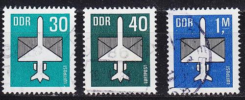 GERMANY DDR [1982] MiNr 2751-53 ( OO/used ) Flugzeuge