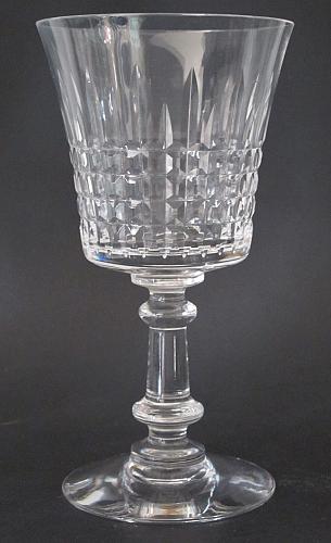 Cut glass water goblet Fostoria revere