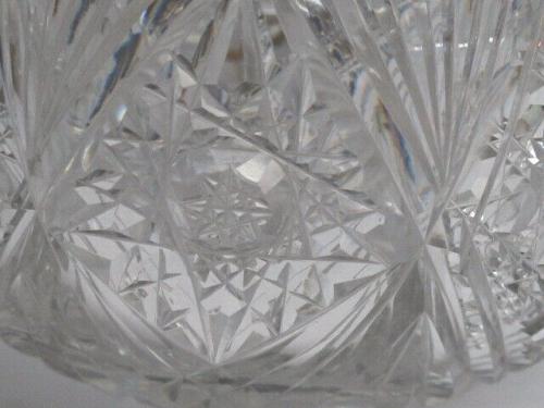 Carafe American Brilliant Period hand Cut Glass antique ABP Wine