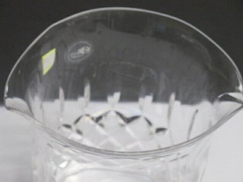 Hand cut glass ice bucket 24% lead crystal