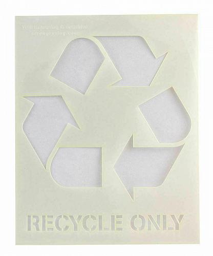 Recycle-Trash (with words) 2 Piece Stencil Set 14 Mil 8" X 10" Painting /Crafts/