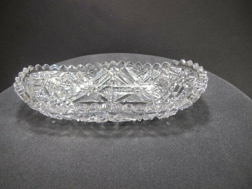 Cut glass ABP Signed Libbey small tray Antique