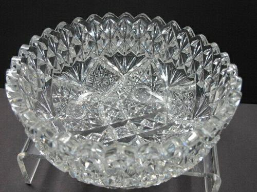 American Brilliant Period hand Cut Glass bowl