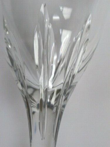 Lenox Cut glass Firelight gold rim Crystal goblet Made in USA mouth blown