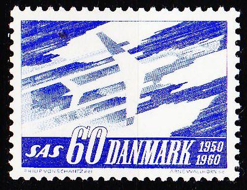 DÄNEMARK DANMARK [1961] MiNr 0388 x ( **/mnh ) Flugzeuge