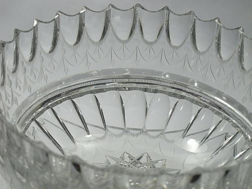 Mouth blown blank hand Cut & polished Glass bowl ABP