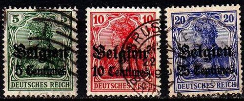 GERMANY REICH Besetzung [Belgien] MiNr 0001 ex ( O/used ) [01]