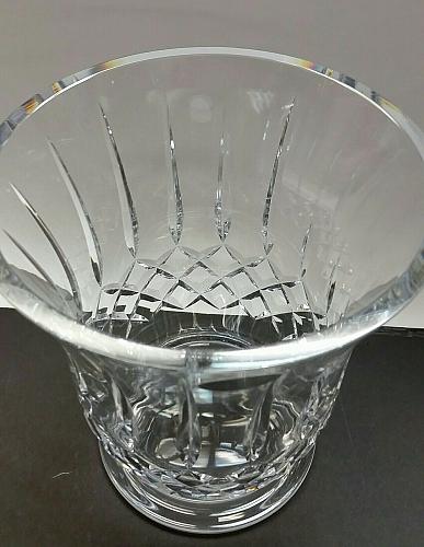 Hand Cut glass vase hand polished 24% lead crystal custom customize