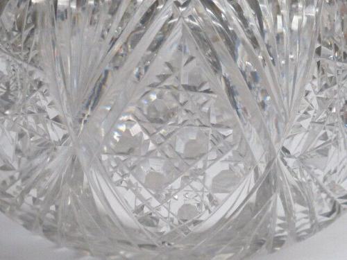 Carafe American Brilliant Period hand Cut Glass antique ABP Wine