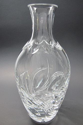 Cut glass carafe / vase 24% lead crystal