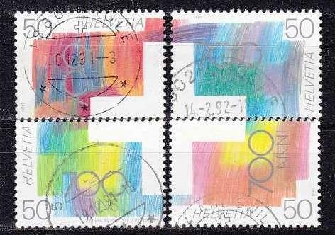 SCHWEIZ SWITZERLAND [1991] MiNr 1438-41 ( O/used ) [02]