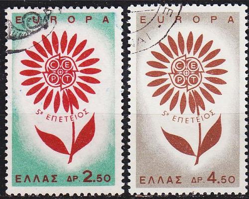 GRIECHENLAND GREECE [1964] MiNr 0858-59 ( O/used ) CEPT