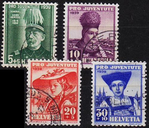 SCHWEIZ SWITZERLAND [1939] MiNr 0359-62 ( O/used ) Pro Juventute