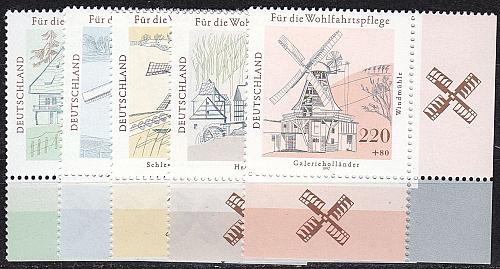 GERMANY BUND [1997] MiNr 1948-52 ( **/mnh ) Bauwerke