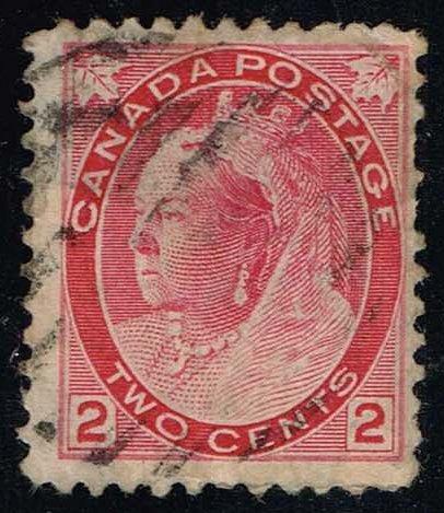 Canada #77 Queen Victoria; Used (Stars) |CAN0077-02